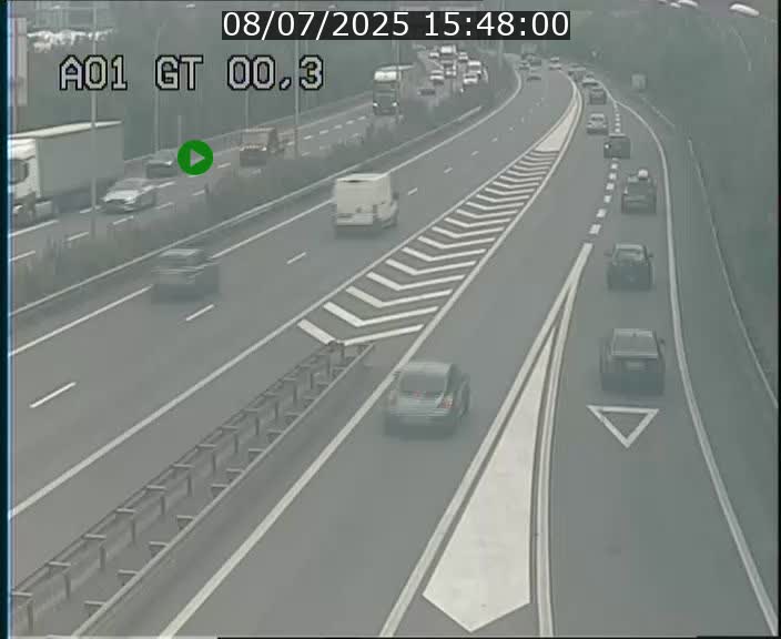 Traffic live webcam Luxembourg Croix de Gasperich - A1 direction Kirchberg - BK 0.3