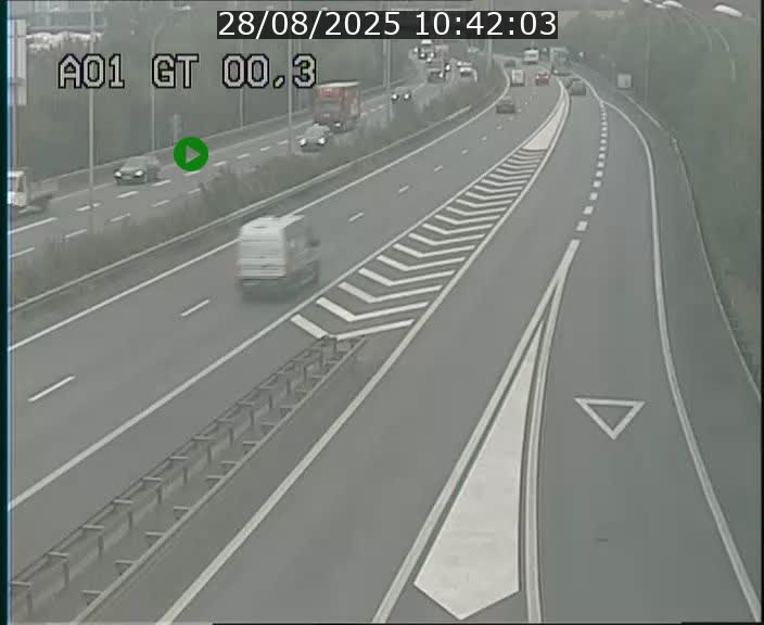 Traffic live webcam Luxembourg Croix de Gasperich - A1 direction Kirchberg - BK 0.3