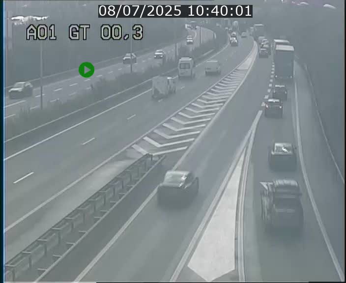 Traffic live webcam Luxembourg Croix de Gasperich - A1 direction Kirchberg - BK 0.3