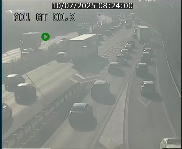 Traffic live webcam Luxembourg Croix de Gasperich - A1 direction Kirchberg - BK 0.3