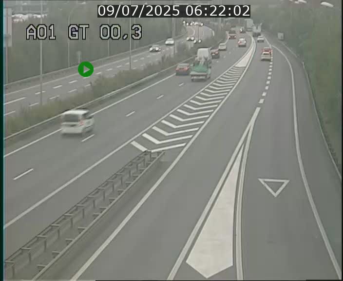 Traffic live webcam Luxembourg Croix de Gasperich - A1 direction Kirchberg - BK 0.3