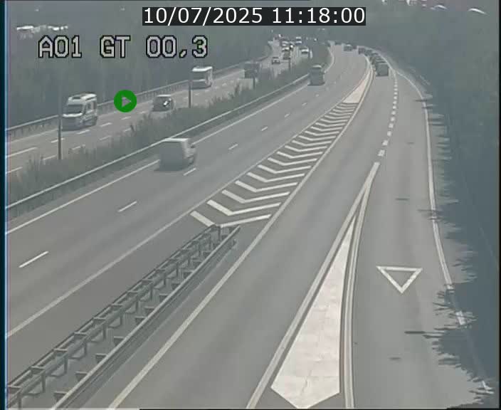 Traffic live webcam Luxembourg Croix de Gasperich - A1 direction Kirchberg - BK 0.3