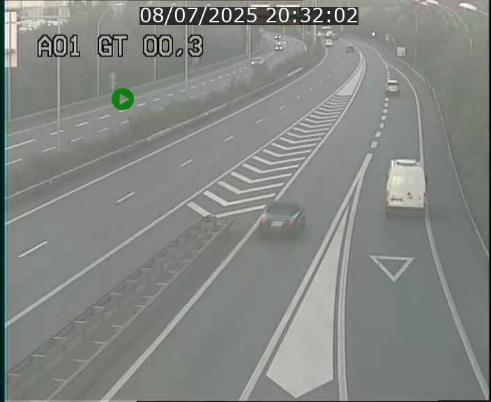 Traffic live webcam Luxembourg Croix de Gasperich - A1 direction Kirchberg - BK 0.3