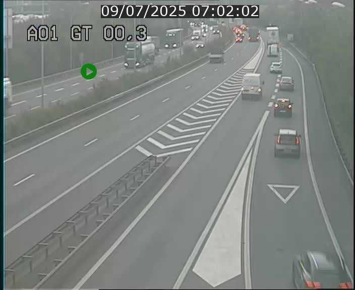 Traffic live webcam Luxembourg Croix de Gasperich - A1 direction Kirchberg - BK 0.3