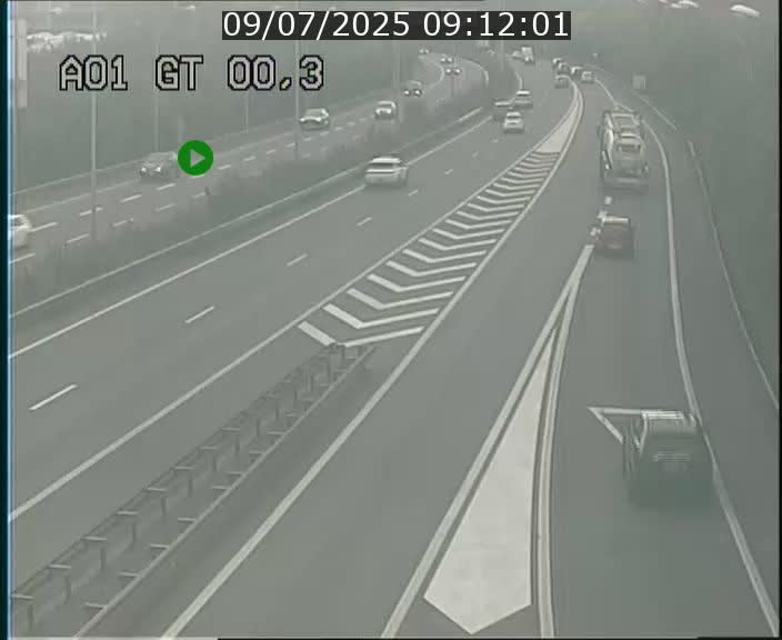 Traffic live webcam Luxembourg Croix de Gasperich - A1 direction Kirchberg - BK 0.3
