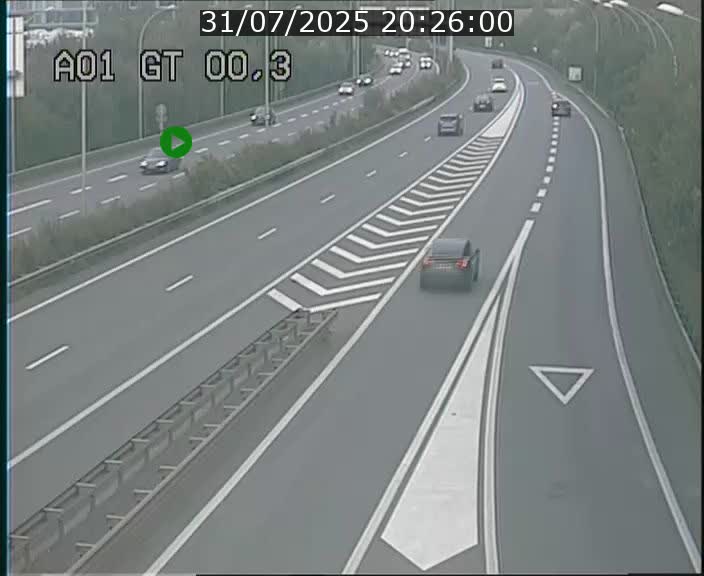Traffic live webcam Luxembourg Croix de Gasperich - A1 direction Kirchberg - BK 0.3