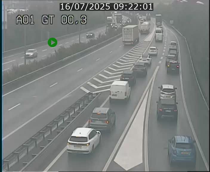 Traffic live webcam Luxembourg Croix de Gasperich - A1 direction Kirchberg - BK 0.3