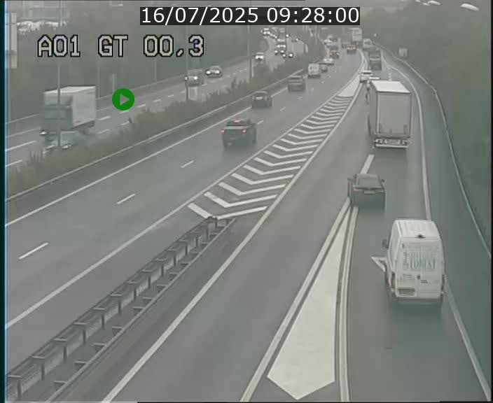 Traffic live webcam Luxembourg Croix de Gasperich - A1 direction Kirchberg - BK 0.3