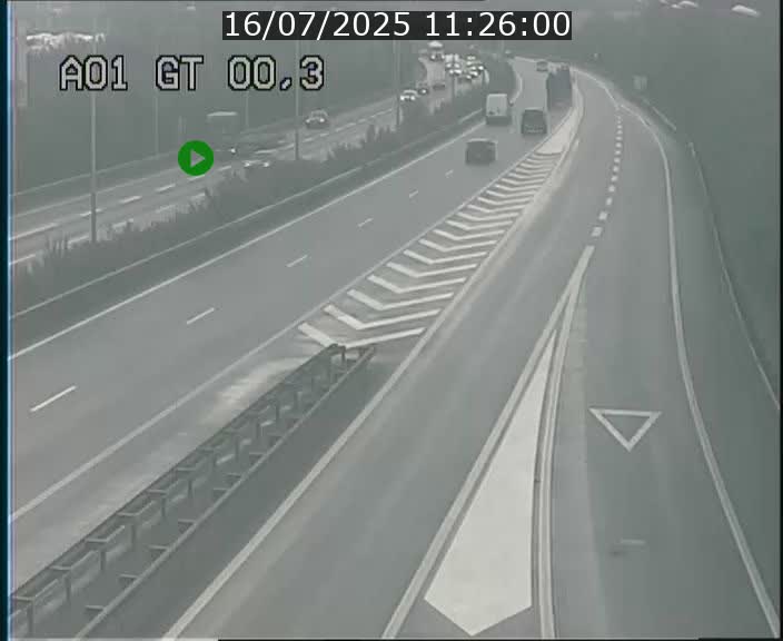 Traffic live webcam Luxembourg Croix de Gasperich - A1 direction Kirchberg - BK 0.3