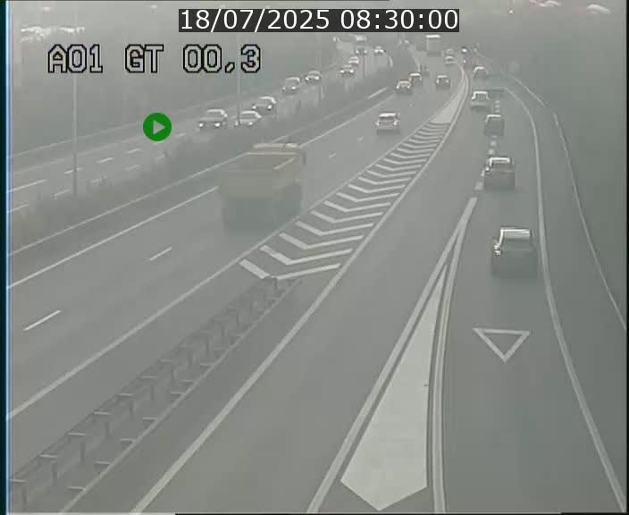 Traffic live webcam Luxembourg Croix de Gasperich - A1 direction Kirchberg - BK 0.3