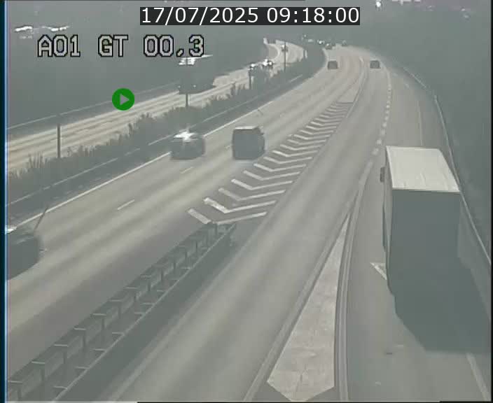 Traffic live webcam Luxembourg Croix de Gasperich - A1 direction Kirchberg - BK 0.3