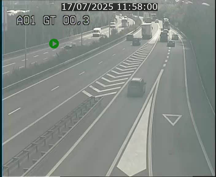 Traffic live webcam Luxembourg Croix de Gasperich - A1 direction Kirchberg - BK 0.3