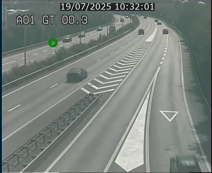 Traffic live webcam Luxembourg Croix de Gasperich - A1 direction Kirchberg - BK 0.3