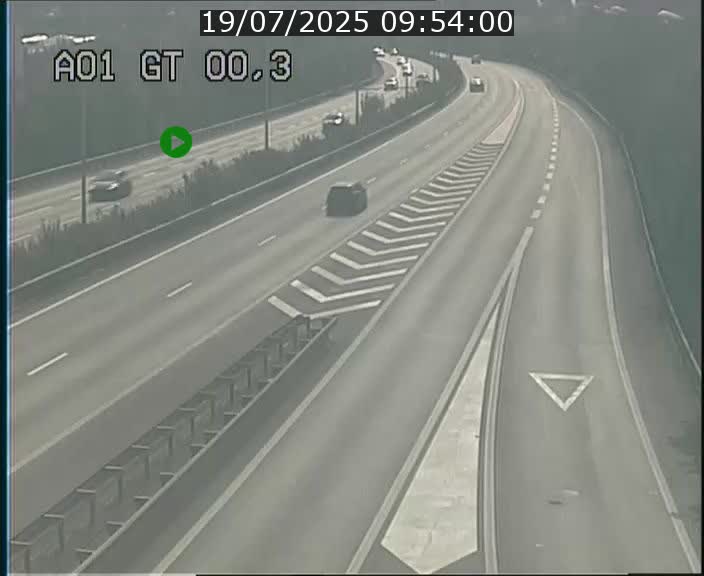 Traffic live webcam Luxembourg Croix de Gasperich - A1 direction Kirchberg - BK 0.3