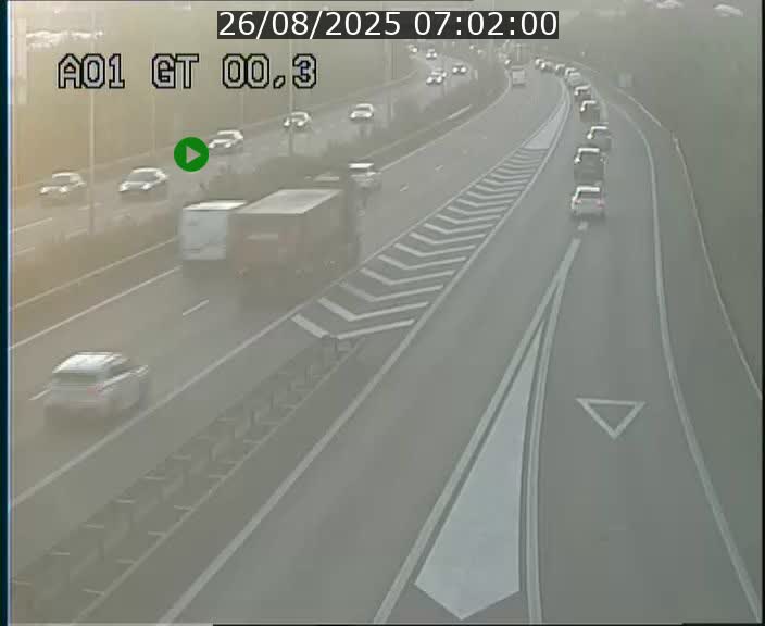 Traffic live webcam Luxembourg Croix de Gasperich - A1 direction Kirchberg - BK 0.3