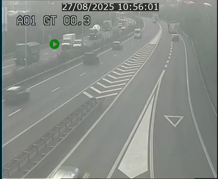 Traffic live webcam Luxembourg Croix de Gasperich - A1 direction Kirchberg - BK 0.3