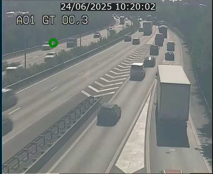 <h2>Traffic live webcam Luxembourg Croix de Gasperich - A1 direction Kirchberg - BK 0.3</h2>
