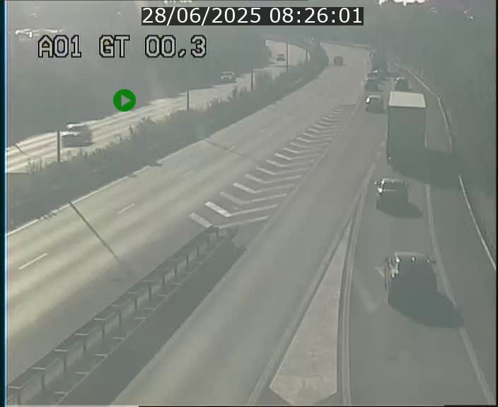 <h2>Traffic live webcam Luxembourg Croix de Gasperich - A1 direction Kirchberg - BK 0.3</h2>