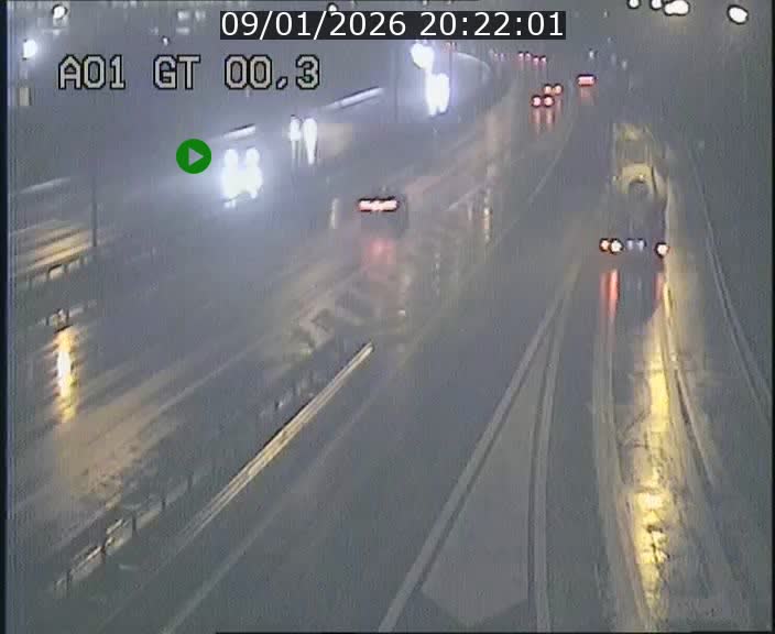 Traffic live webcam Luxembourg Croix de Gasperich - A1 direction Kirchberg - BK 0.3