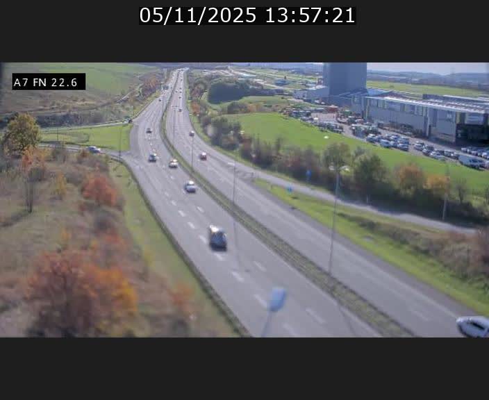 Caméra trafic Luxembourg - A7, Colmar-berg direction Mersch