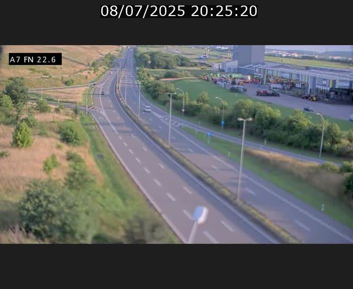 Caméra trafic Luxembourg - A7, Colmar-berg direction Mersch
