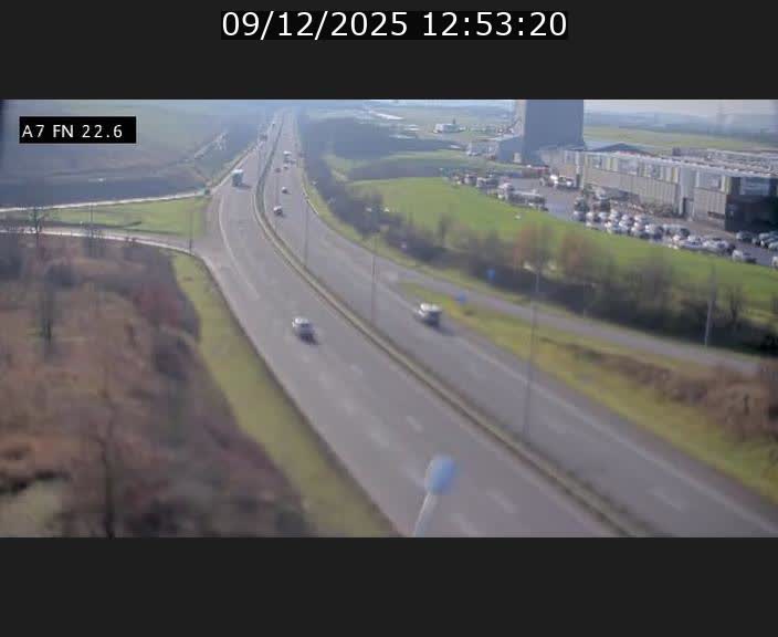 Caméra trafic Luxembourg - A7, Colmar-berg direction Mersch