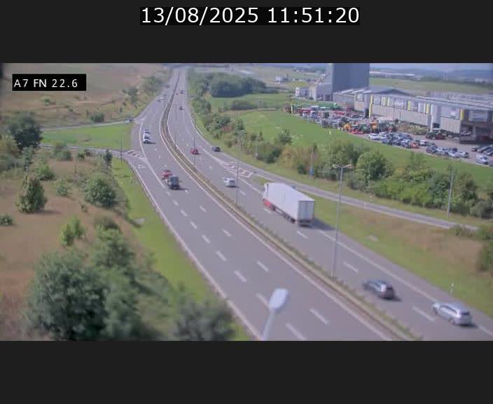 Caméra trafic Luxembourg - A7, Colmar-berg direction Mersch