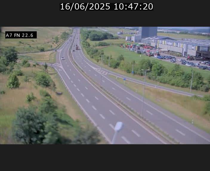 Caméra trafic Luxembourg - A7, Colmar-berg direction Mersch