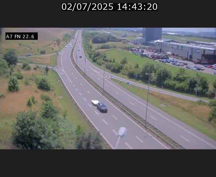Caméra trafic Luxembourg - A7, Colmar-berg direction Mersch