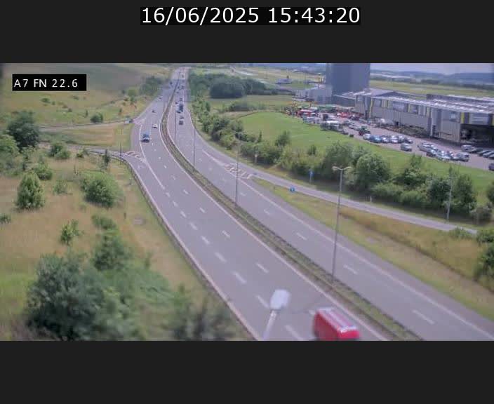 Caméra trafic Luxembourg - A7, Colmar-berg direction Mersch