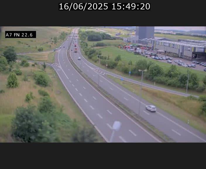 Caméra trafic Luxembourg - A7, Colmar-berg direction Mersch