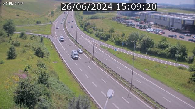 Caméra trafic Luxembourg - A7, Colmar-berg direction Mersch