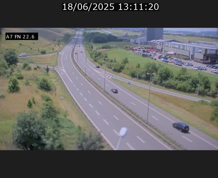 Caméra trafic Luxembourg - A7, Colmar-berg direction Mersch