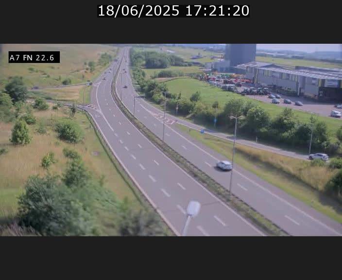 Caméra trafic Luxembourg - A7, Colmar-berg direction Mersch