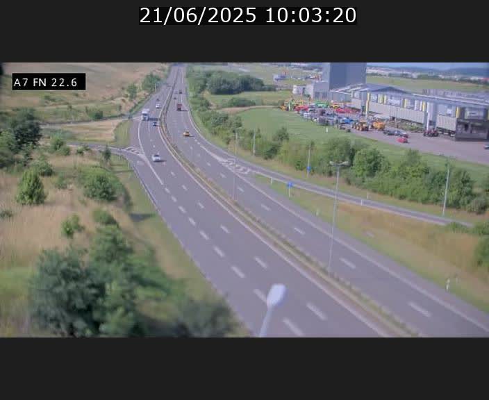 Caméra trafic Luxembourg - A7, Colmar-berg direction Mersch