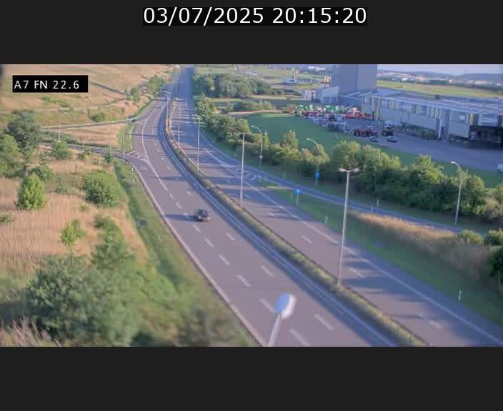 Caméra trafic Luxembourg - A7, Colmar-berg direction Mersch
