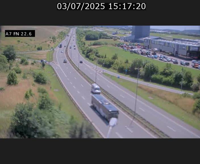 Caméra trafic Luxembourg - A7, Colmar-berg direction Mersch