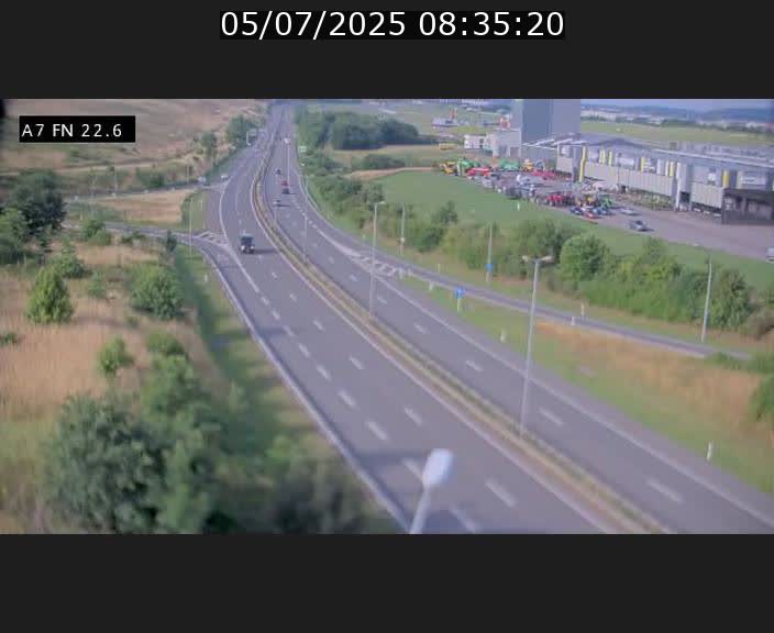 Caméra trafic Luxembourg - A7, Colmar-berg direction Mersch