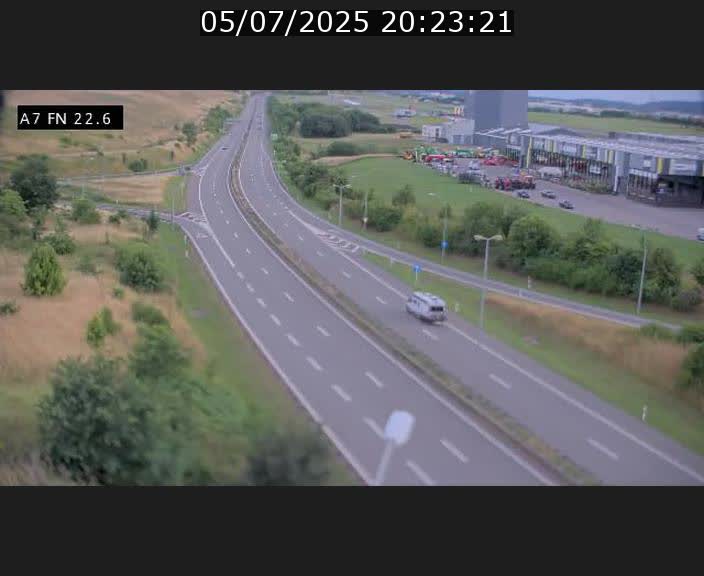 Caméra trafic Luxembourg - A7, Colmar-berg direction Mersch