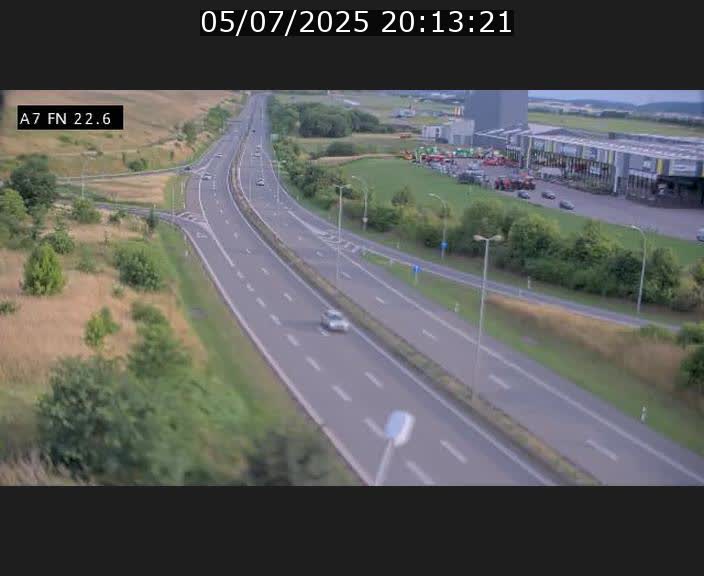 Caméra trafic Luxembourg - A7, Colmar-berg direction Mersch