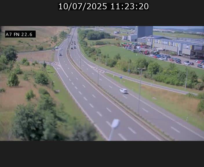 Caméra trafic Luxembourg - A7, Colmar-berg direction Mersch