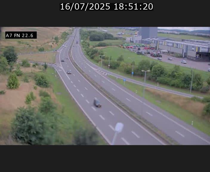 Caméra trafic Luxembourg - A7, Colmar-berg direction Mersch