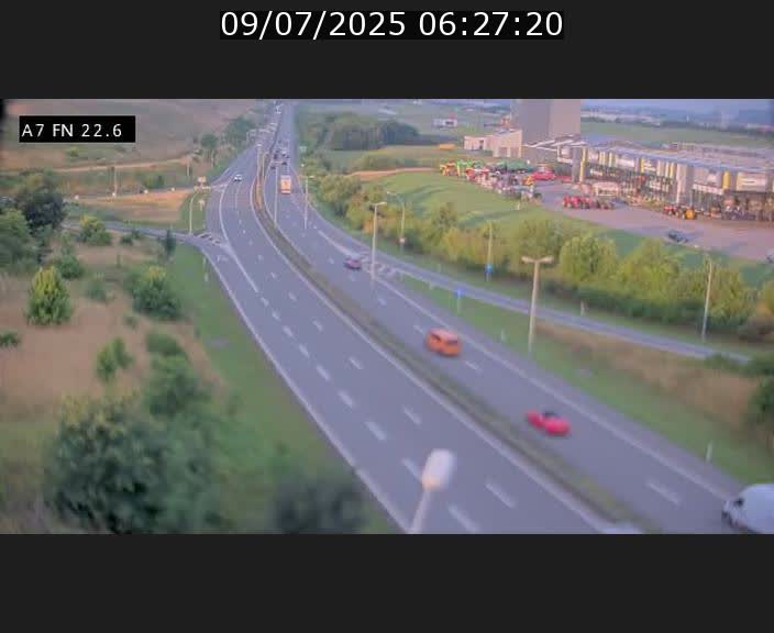 Caméra trafic Luxembourg - A7, Colmar-berg direction Mersch