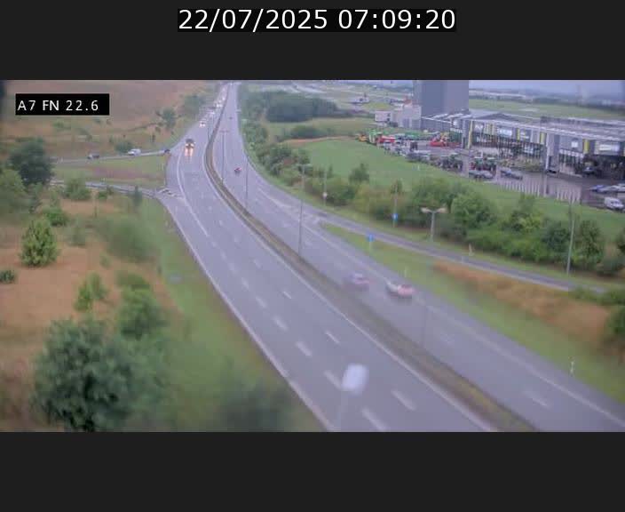 Caméra trafic Luxembourg - A7, Colmar-berg direction Mersch