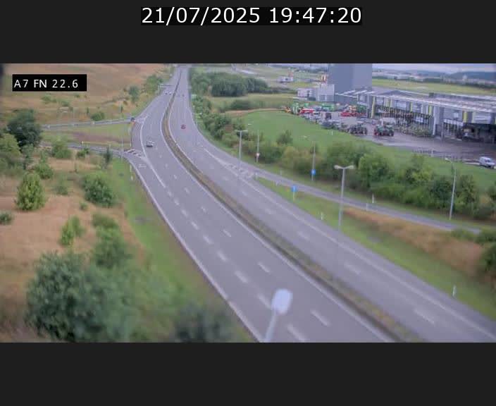 Caméra trafic Luxembourg - A7, Colmar-berg direction Mersch