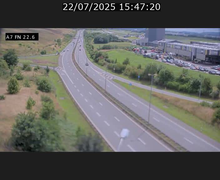 Caméra trafic Luxembourg - A7, Colmar-berg direction Mersch