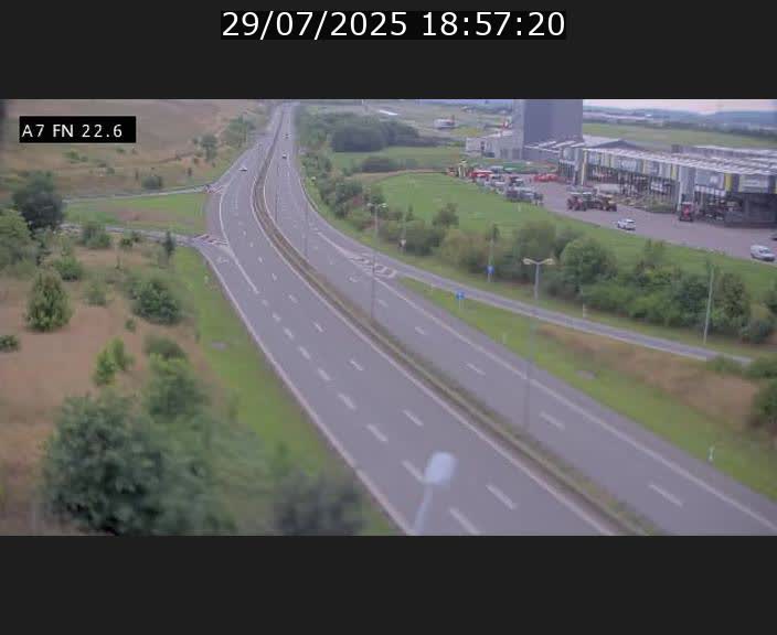 Caméra trafic Luxembourg - A7, Colmar-berg direction Mersch