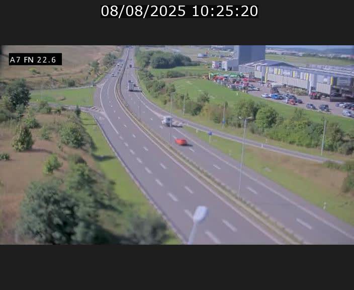 Caméra trafic Luxembourg - A7, Colmar-berg direction Mersch