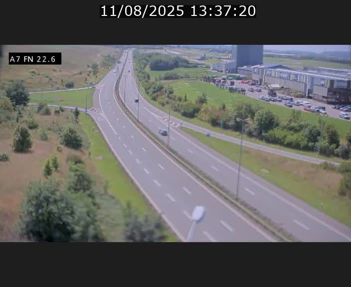 Caméra trafic Luxembourg - A7, Colmar-berg direction Mersch