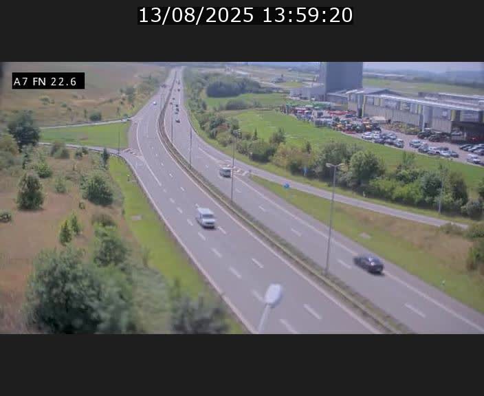 Caméra trafic Luxembourg - A7, Colmar-berg direction Mersch
